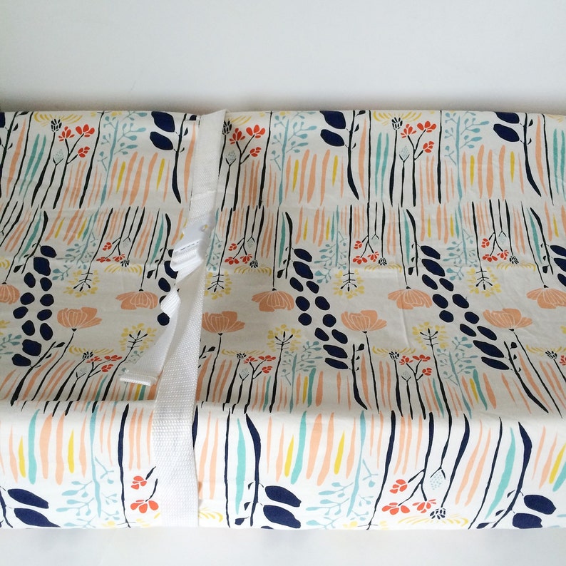 Girls Crib Sheets Coral Mint Crib Bedding Changing Pad Cover Fitted Crib Sheets Navy Girls Nursery Ready To Ship Baby Bedding