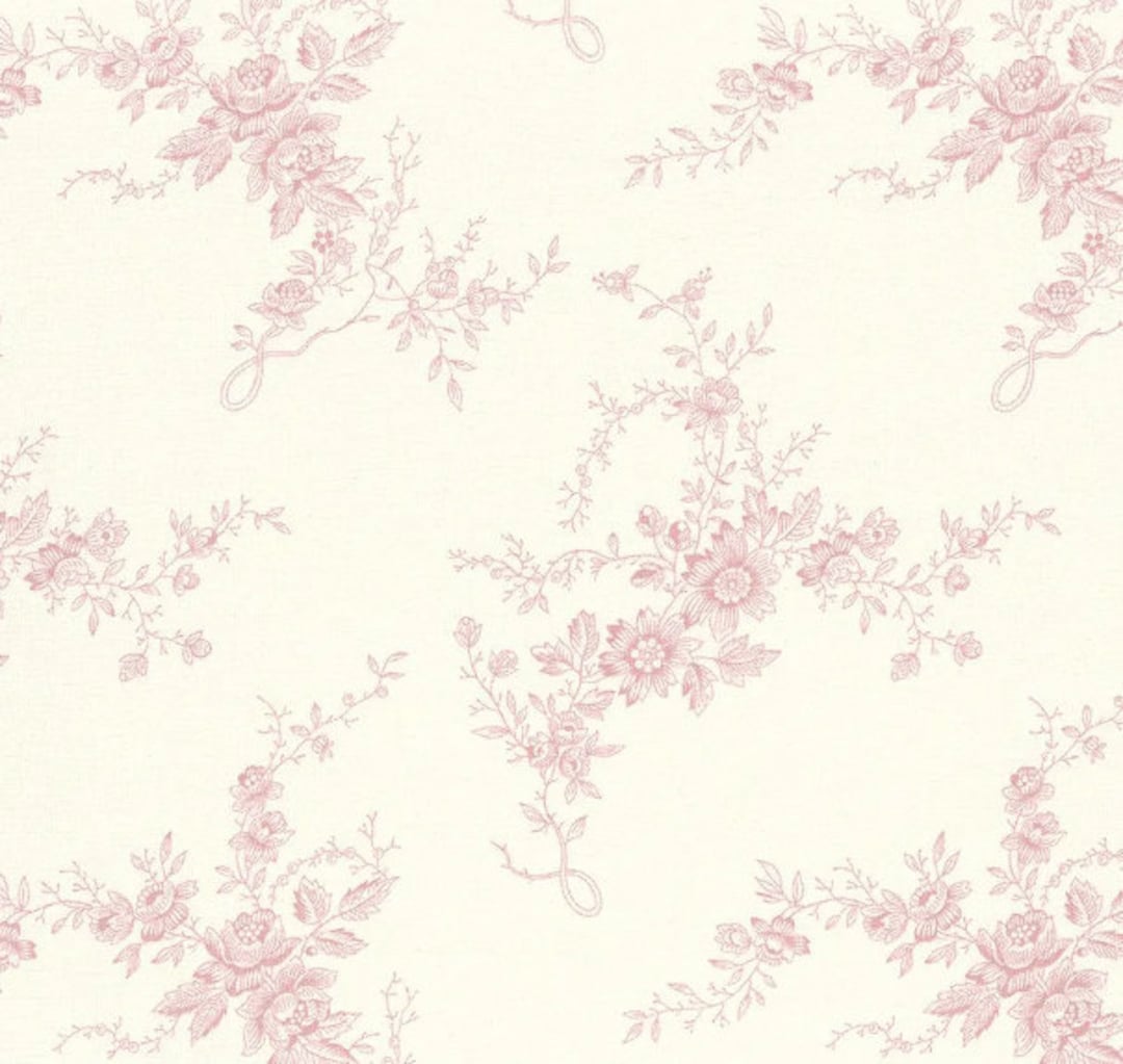 Pink Toile Bedding GIRLS Fitted Crib Sheets READY SHIP Cream Ivory