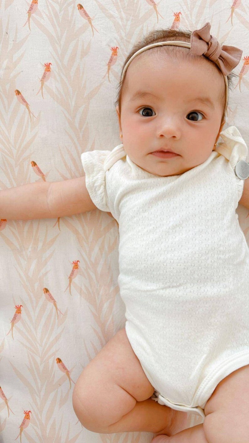 Girls Crib Bedding Dusty Pink Boho Changing Pad Cover ORGANIC Etsy