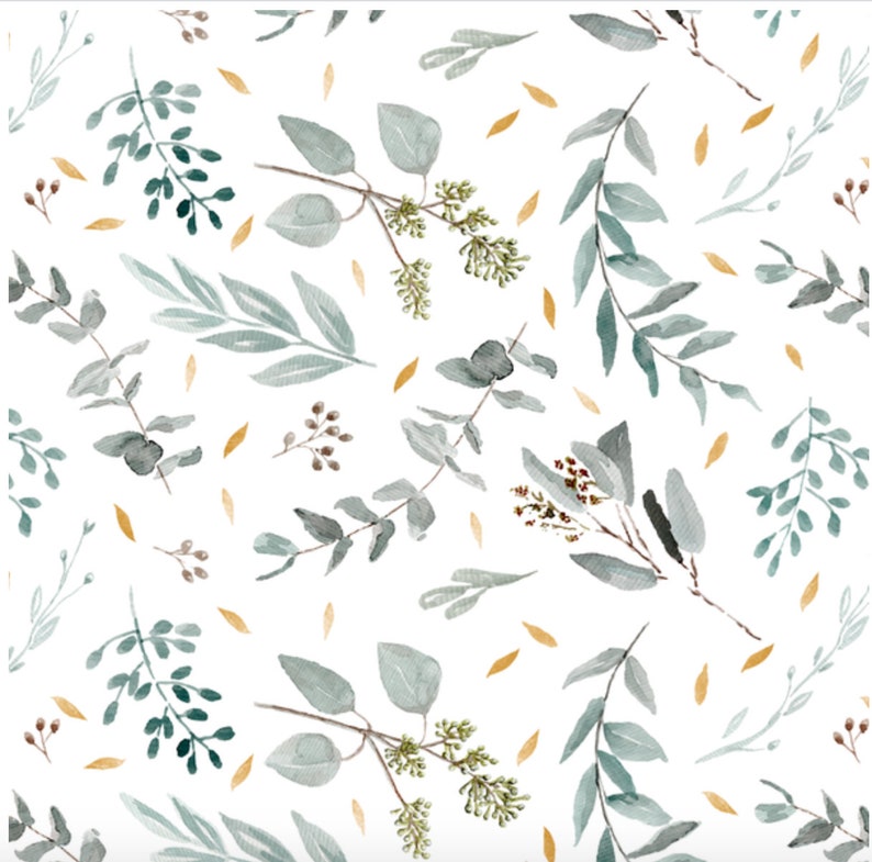 Greenery Baby Bedding Eucalyptus GREEN Changing Pad Covers Etsy