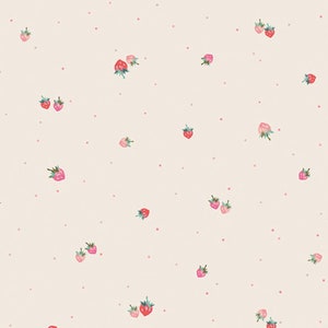 strawberries cream crib sheet ORGANIC baby bedding Toddler fitted sheet changing mat cover fruit berry Ivory green mini sheet bassinet