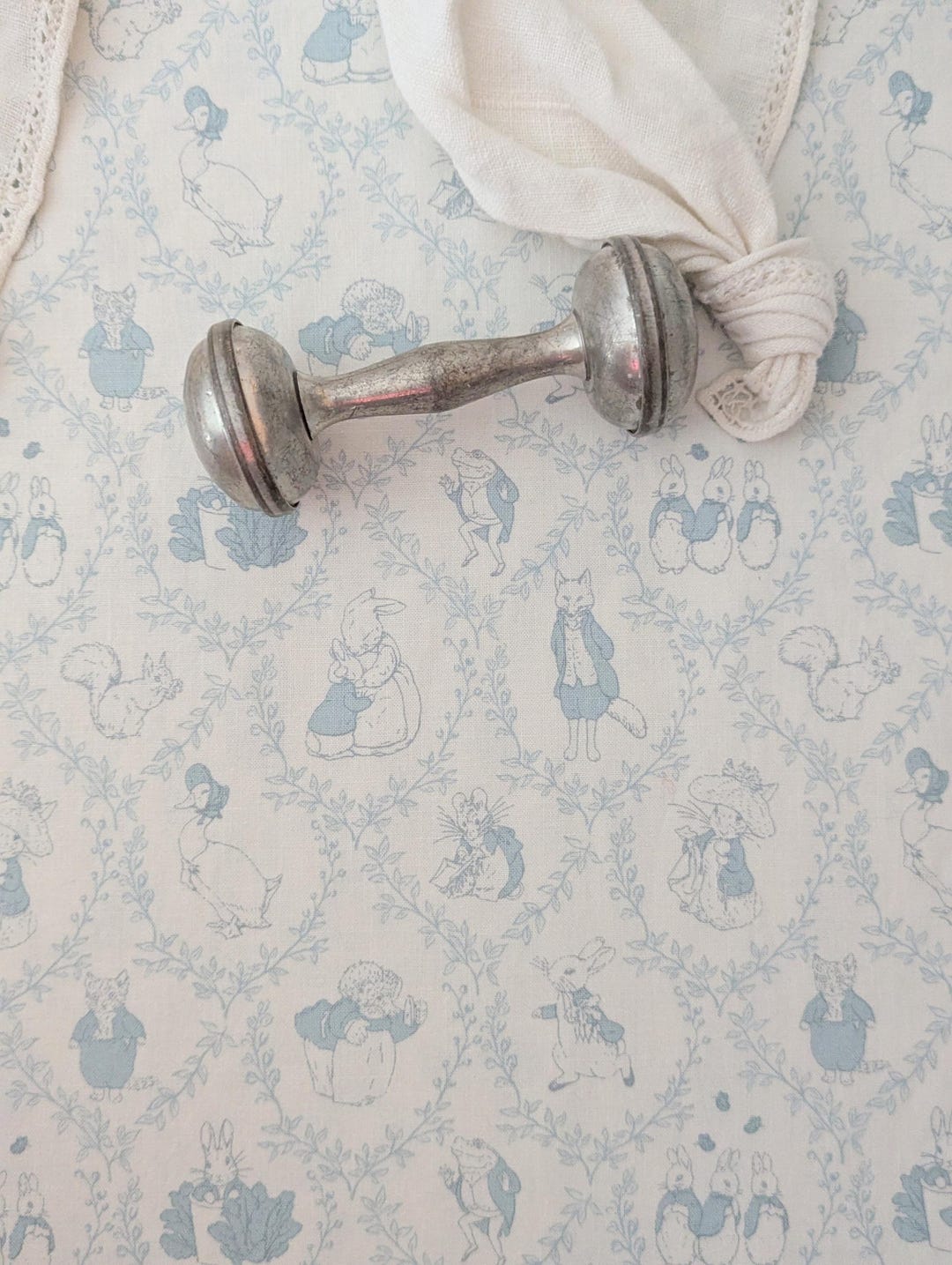 Peter Rabbit Crib Sheet or Changing Pad Cover, Blue Bunny Bedding - Etsy