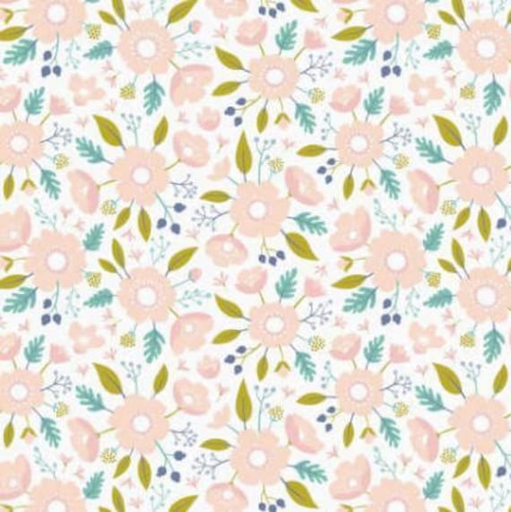 Fitted Crib Sheet Floral Baby Bedding / Floral Crib Sheet / Etsy