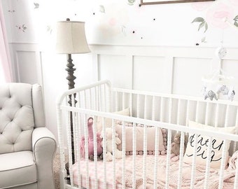gingham crib bedding