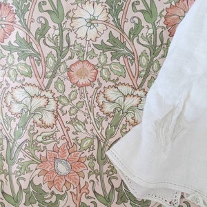 William Morris Baby Bedding READY SHIP Eucalyptus GREEN peachy pink rose Fitted Crib Sheets cream blush Mini Sheets Bedding classic image 5