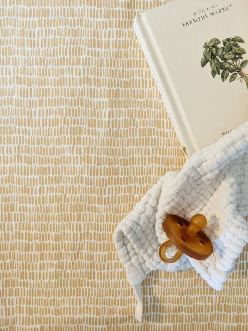 Baby Bedding Fitted Crib Sheet MUSTARD /mini Crib Sheets / Etsy