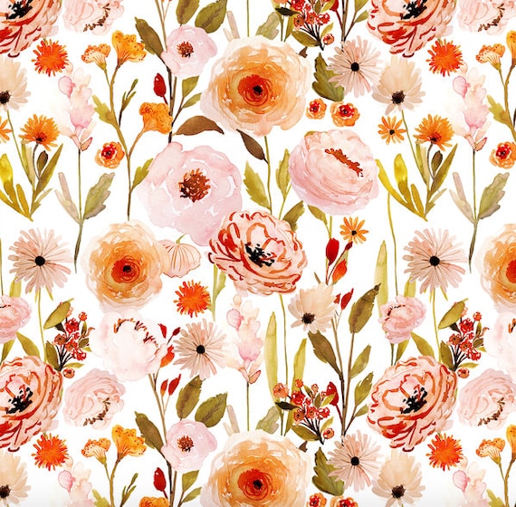 boho floral crib bedding