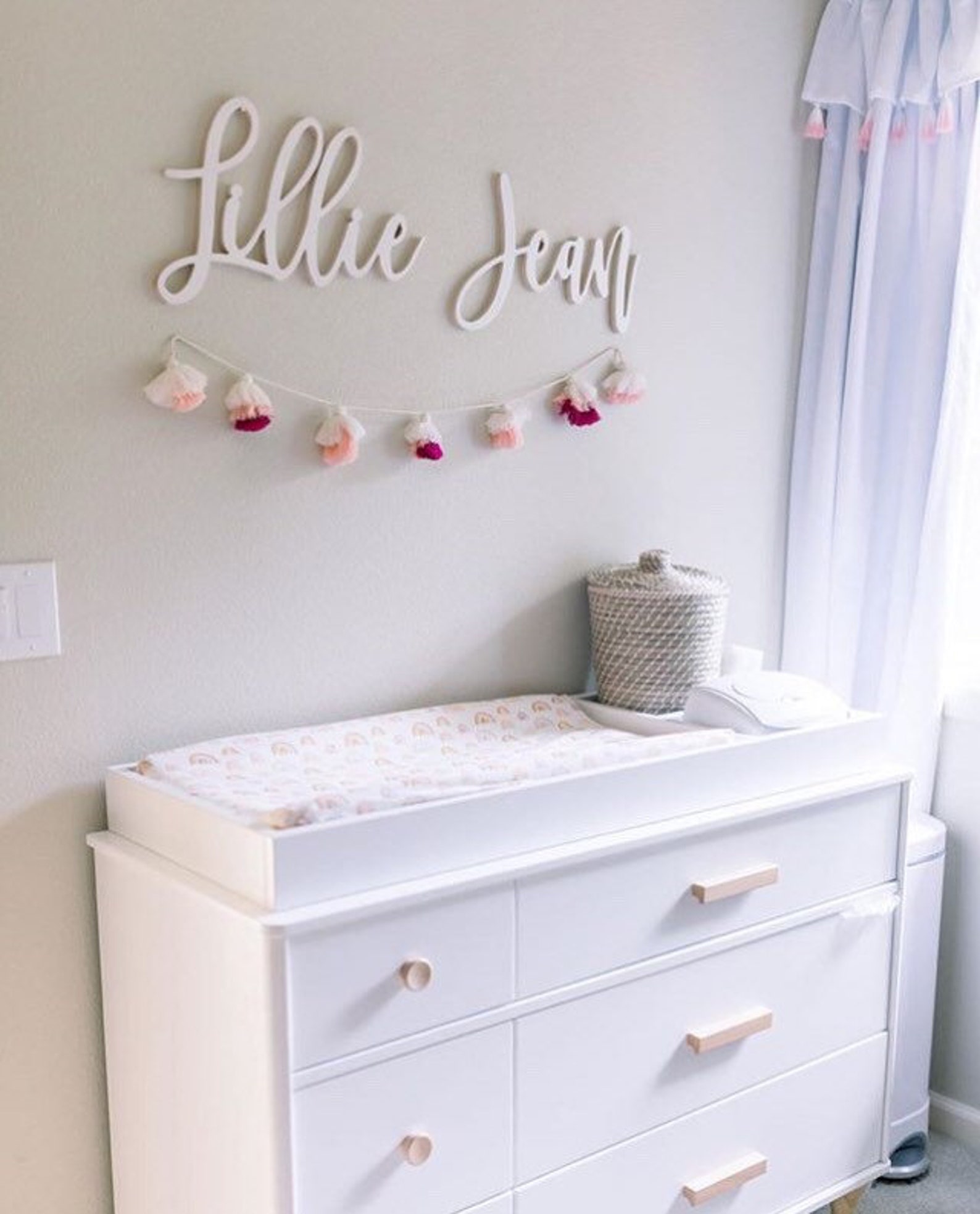 READY TO SHIP Rainbow Baby Bedding Girls / Changing Pad Covers Etsy