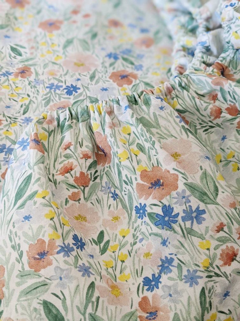 Wildflower Crib Sheet Flower Garden Changing Pad Covers Etsy
