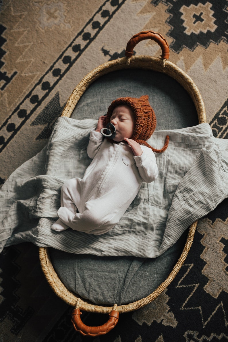 Linen Sheet Mattress Cover / Changing Pad Etsy