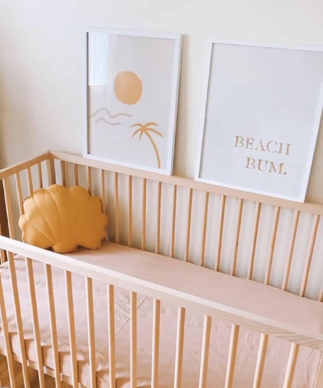 dusty rose crib sheet