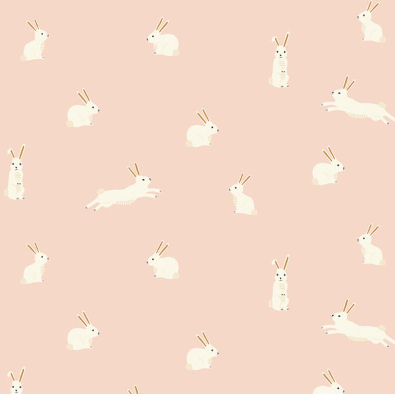 Girls Baby Bedding Pastille BLUSH bunny rabbits Fitted Crib Sheets .Changing Pad Covers Ballet Pink Mini Etsy Bedding Minimalist image 1