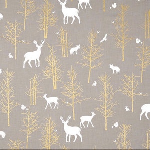 READY SHIP Metallic Gold Changing Pad Cover / Diaper Pad Cover / Changing Table Cover / Elk Baby Sheet /Woodland Baby Bedding