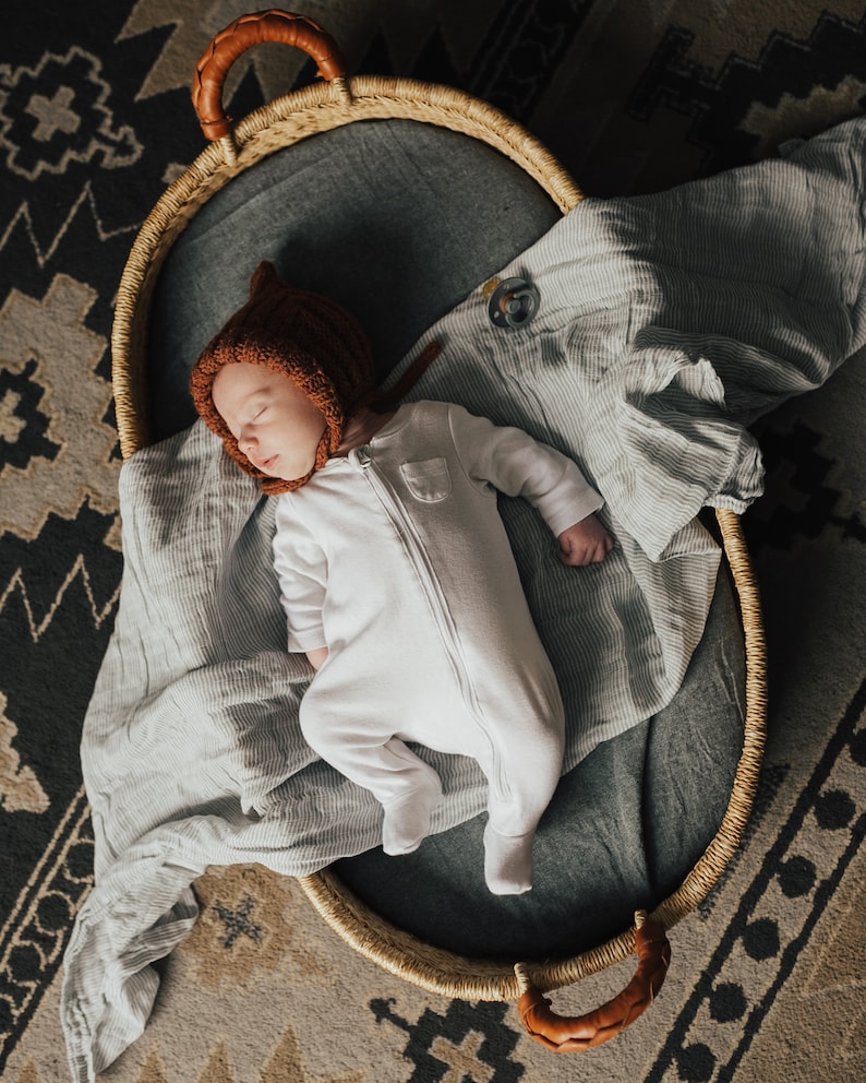 Linen Sheet Mattress Cover / Changing Pad Etsy