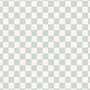 Puede incluir: Un patrón sin costuras de cuadrados blancos y azul claro alternados.