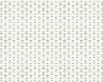 Blue Floral Crib Sheet: Cotton Bassinet & Changing Pad Cover
