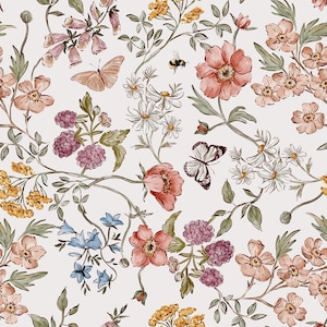 warme Farbe Bettwäsche Schmetterlinge Baby-Bettwäsche für Mädchen Kunst blush blau Krippenlaken Gänseblümchen Standard-Mini-Bettlaken ausgestattet Etsy
