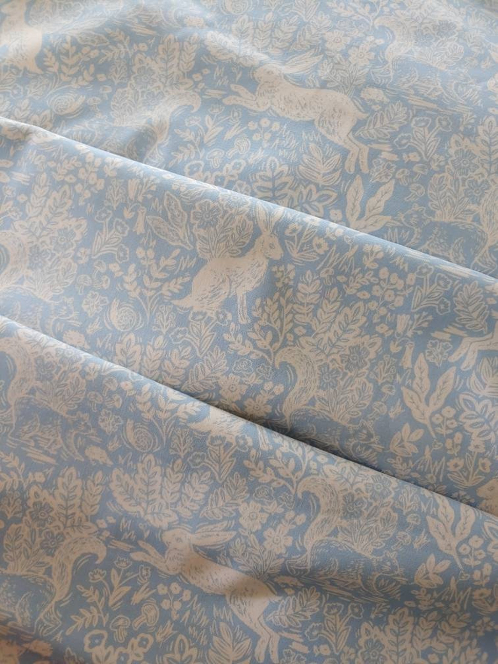 Baby Bedding Toile Crib Sheet / Light Blue Nursery Bedding Etsy