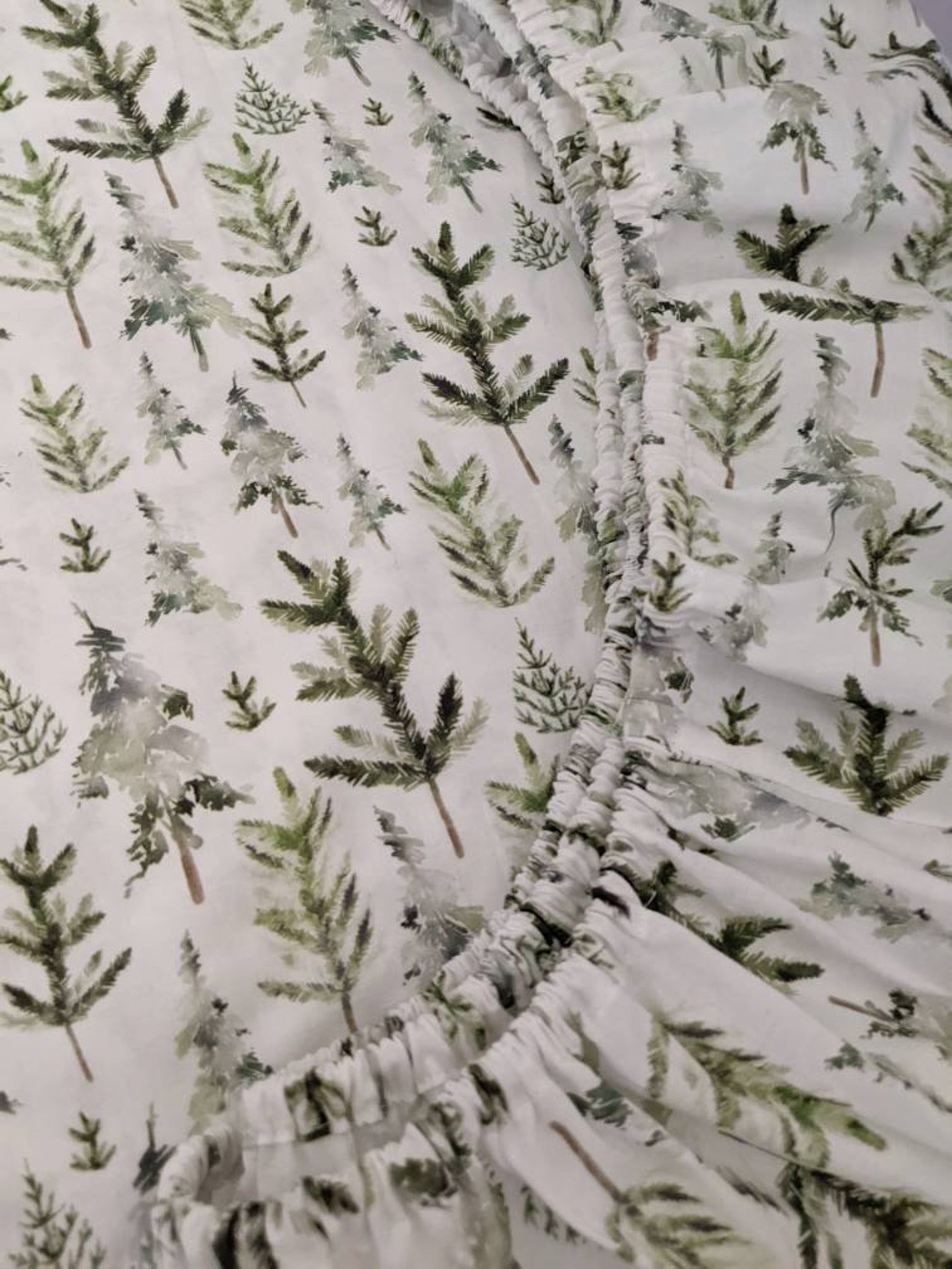 Woodland Baby Bedding Green Fitted Crib Sheets mini Crib Etsy Canada