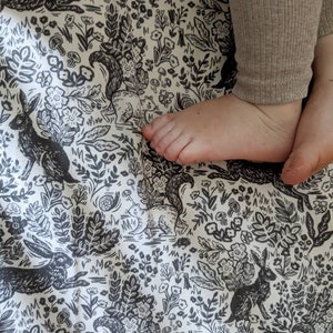 Woodland Baby Bedding - Mini Crib Sheet -Vintage Crib Bedding -Changing Pad Covers Woodlands Animal Baby Bedding -Fitted Crib Sheets Neutral
