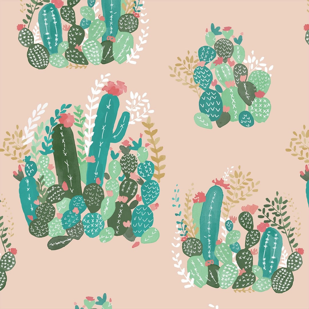 READY TO SHIP Girls Crib Bedding Boho Fitted Crib Sheets / Cacti Fitted