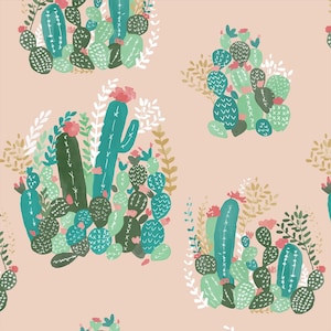 crib sheet READY SHIP Fitted Crib Sheets / Cacti Fitted Crib Sheet / Pink green Nursery Bedding /Mini Crib