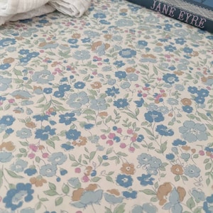 petite garden sheets READY SHIP blue pink floral Baby Bedding Crib Sheet girls Sheets Baby cot