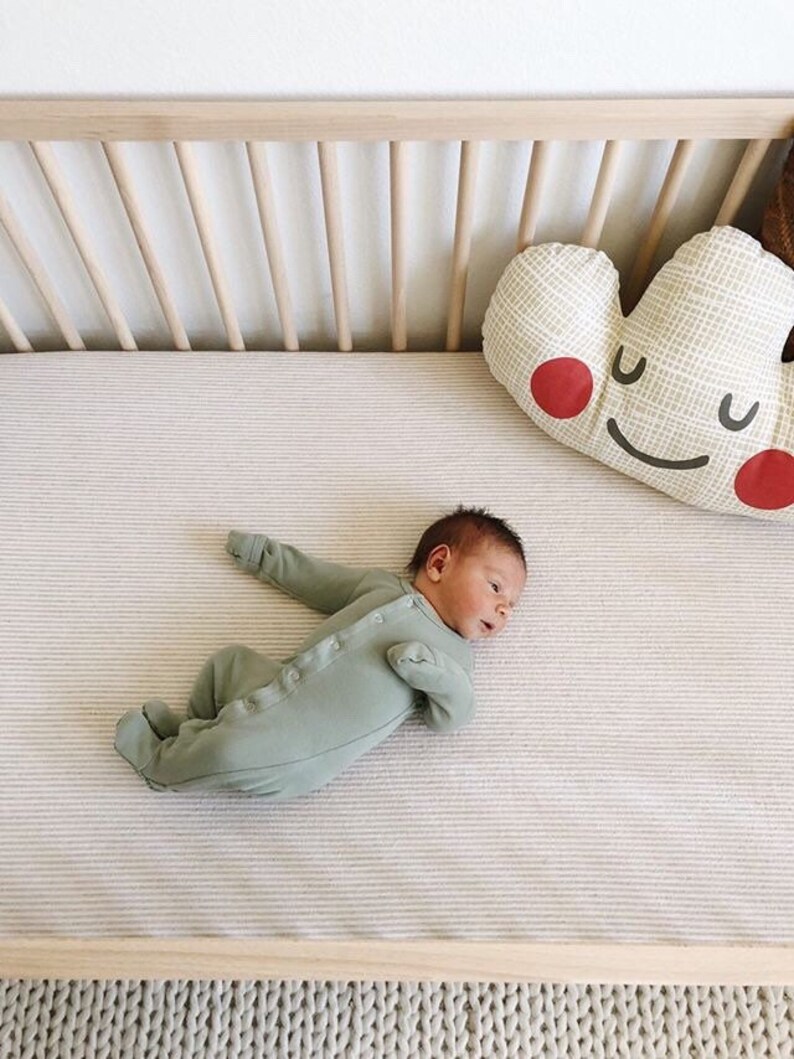 LINEN Baby Bedding Tan Neutral Bedding /Beige Crib Sheets ...
