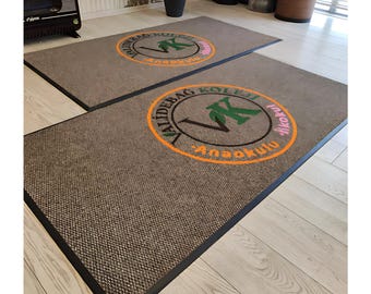 Custom Logo Mat: Indoor/Outdoor Entrance Mat for Business