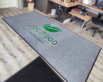 Custom Business Logo Doormat – Durable Indoor/Outdoor Branded Entrance Rug for Offices, Shops & Studios