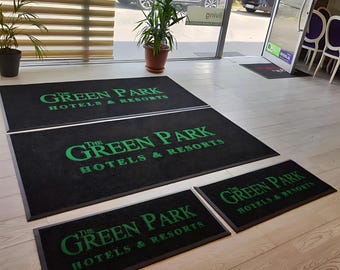Custom Logo Carpet Mats – Personalized Business Entrance Rugs for Store & Event Spaces