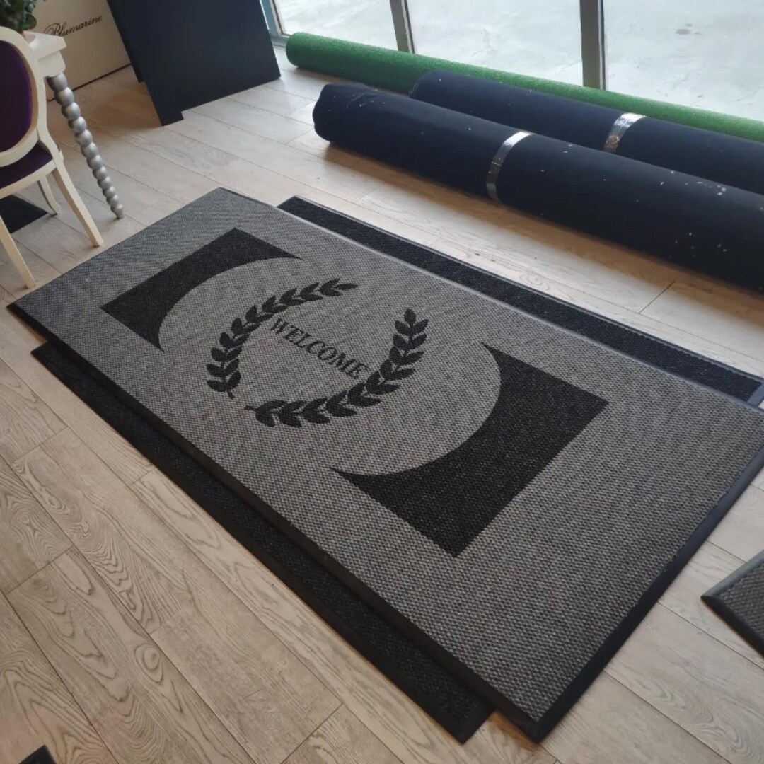 Custom Welcome Logo Mat – Personalized Entry Rug for Business or Office ...