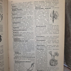 Vintage Russian Encyclopedia / Dictionary – 1910 – Pre-Revolutionary Cyrillic
