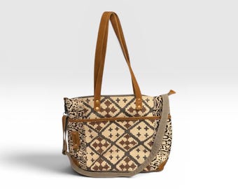 Vintage Myra Y2K Boho Messenger Tote Bag