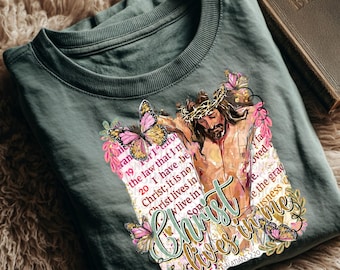 Cristo vive en mí, floral, descarga png DISEÑADOR ORIGINAL