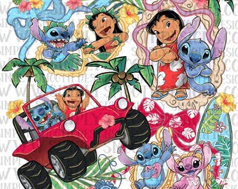 OHANA, blue alien, locket, digital download,Original Designer