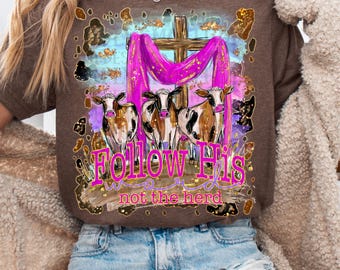 Follow his word, floral, png download ORIGINAL DESIGNER