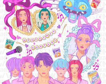 Kpop, locket, digital download,Original Designer