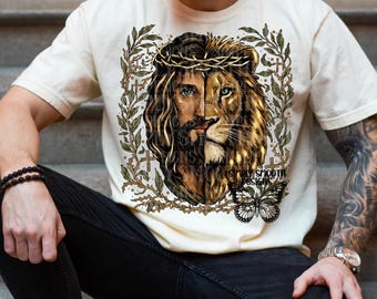 Lion of Judah, Jesus, men’s version, png download ORIGINAL DESIGNER