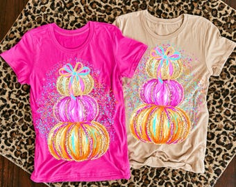 Calabazas brillantes, calabazas apiladas, estilo preppy, descarga PNG DISEÑADOR ORIGINAL