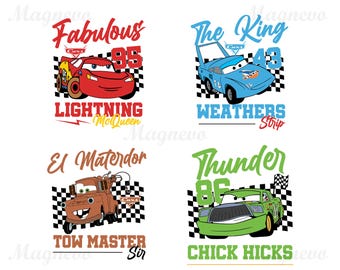 Cars PNG, Cars Clipart, Cars PNG, Planes and Cars Birthday Bundle, Instant Download, Instant Download Lightning Mcqueen Mater, Chrome Letter