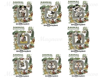 Animal Kingdom PNG Bundle, Safari Urlaub Shirt Design, Leopard Maus und Freunde Clipart, Let's Get Wild PNG Sublimation, Instant Download