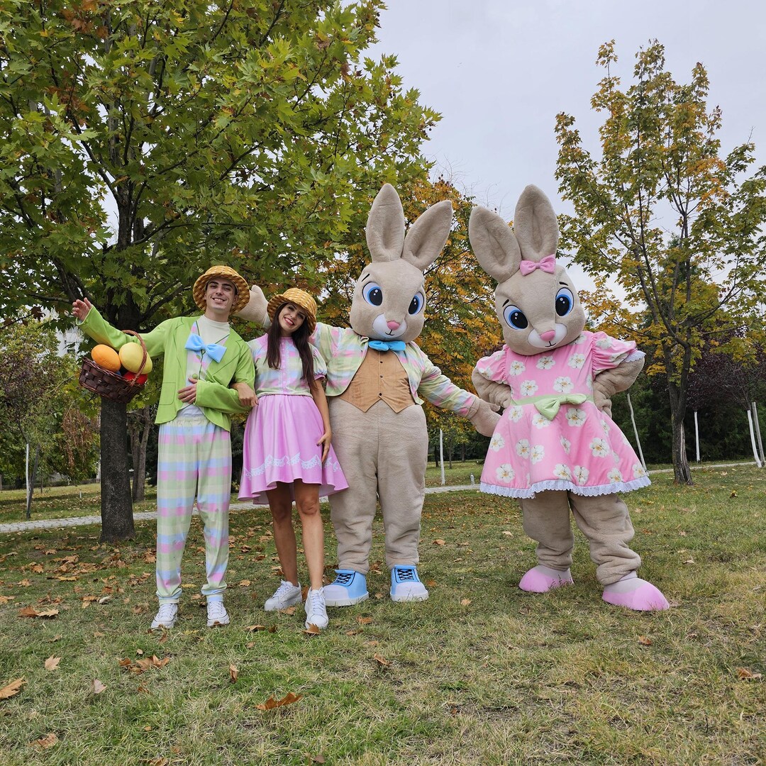 Easter Mascot Costume Set – Bunny & Pastel Performer Costumes - Etsy