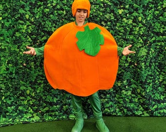 Disfraz de calabaza de terciopelo para niños: traje de fiesta de Halloween