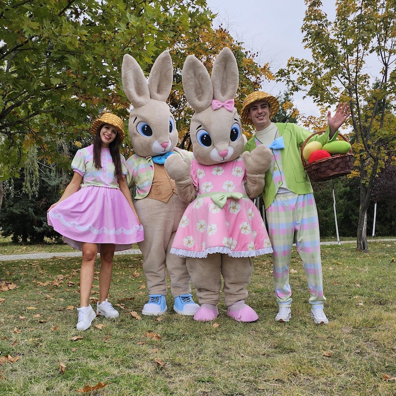 Easter Mascot Costume Set – Bunny & Pastel Performer Costumes - Etsy