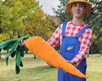 Men’s Easter Carrot Performer Costume – Adult Spring Event Outfit