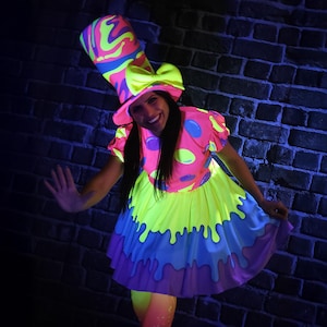 Blacklight Glow Dress - Etsy Blacklight Glow Dress - Etsy