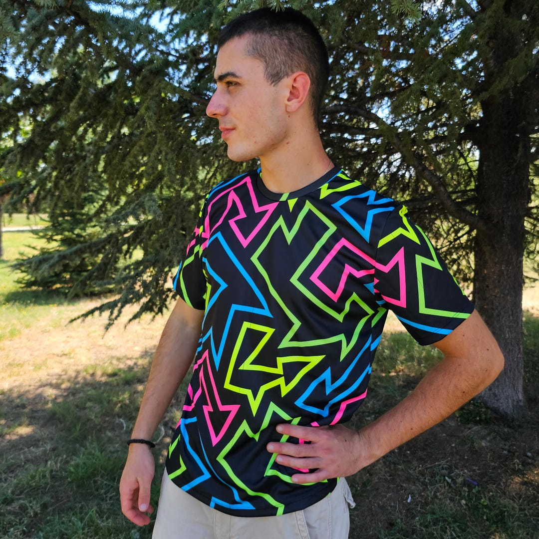 Perfect Original Photos about  T Shirt Fluorescent Pour Soiree  as Your HD Pictures