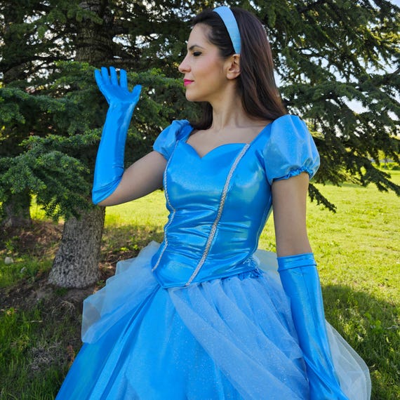 blue fancy dress outfits Fairytale Princess Costume White Formal Shirt, Black sale_19.05 Details Whether throwing a Trouser Waist:30