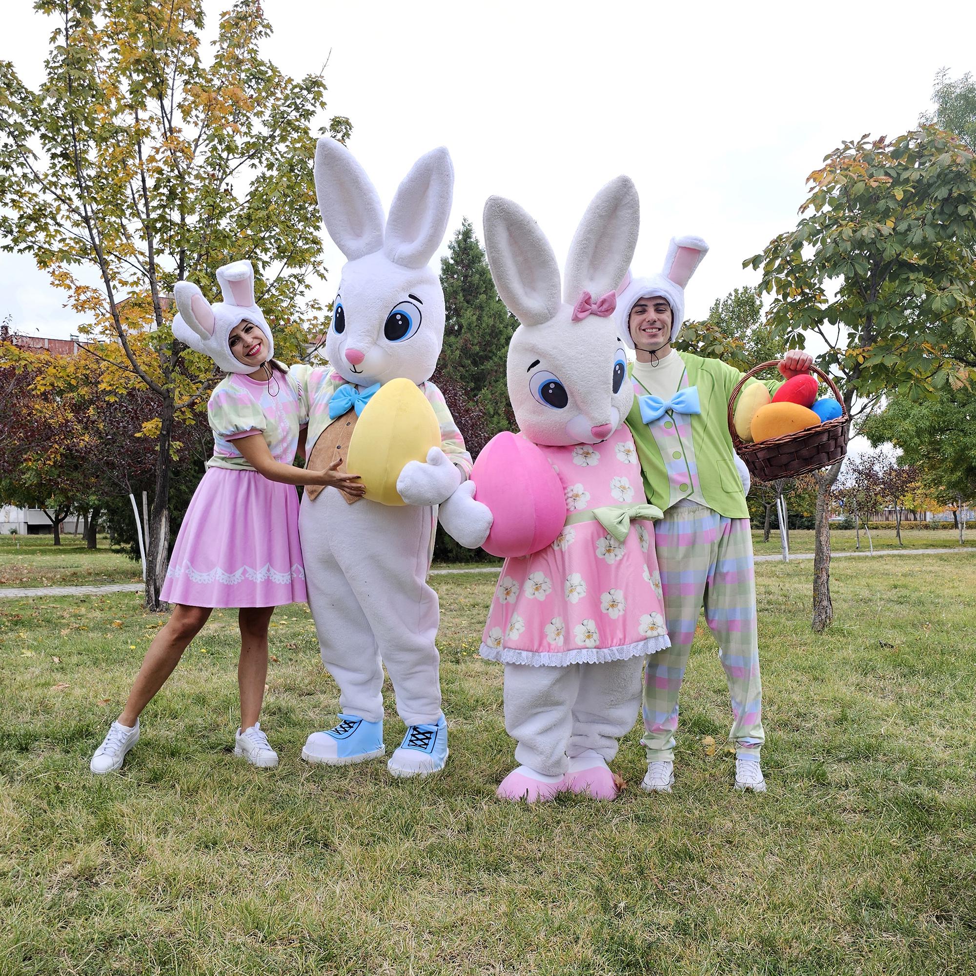 Easter Bunny Mascot & Performer Costume Set | Coordinated Characters ...